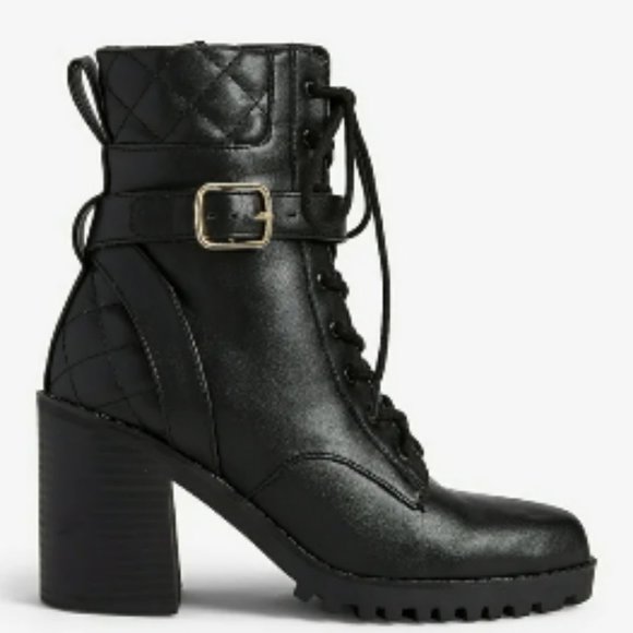 Mid Ankle Lug Combat Boots | SOLD - Picture 1 of 3